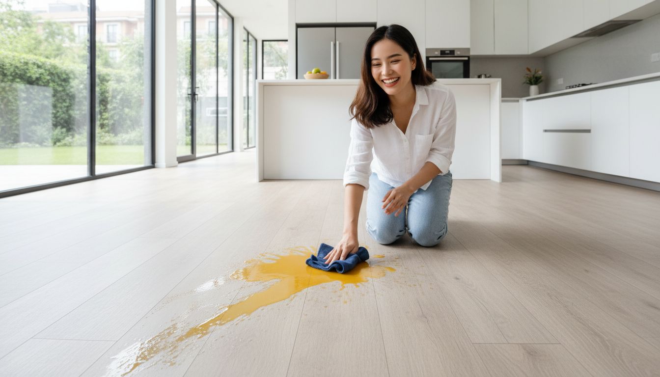 Sàn Nhà Dính Rượu Vang, Cà Phê? Bí Kíp Tẩy Sạch Mọi Vết Bẩn Cho Bố Mẹ Bỉm Sữa - Minh Họa 5