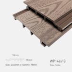 Gỗ Nhựa Ngoài Trời TPWood WP146x18-Coffee