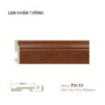 Len Chân Tường Nhựa Cao 79mm PO-10