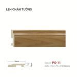 Len Chân Tường Nhựa Cao 79mm PO-11