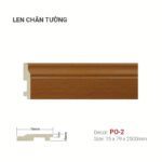 Len Chân Tường Nhựa Cao 79mm PO-2