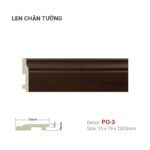 Len Chân Tường Nhựa Cao 79mm PO-3