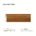 Len Chân Tường Nhựa Cao 79mm PO-6