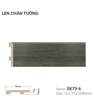 Len Chân Tường Nhựa Cao 79mm SK79-6