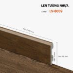Len Chân Tường Nhựa Cao 80mm LV-8039