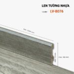 Len Chân Tường Nhựa Cao 80mm LV-8076