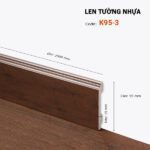 Len Chân Tường Nhựa Cao 95mm K95-3