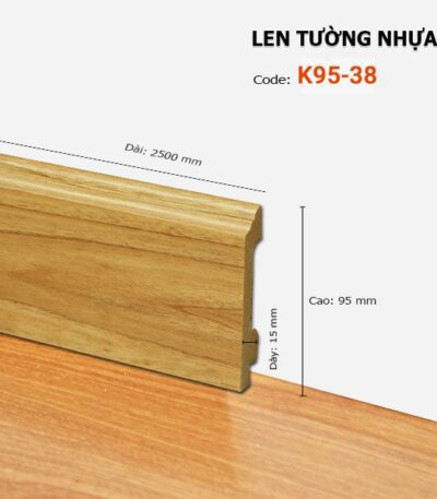 Len Chân Tường Nhựa Cao 95mm K95-38