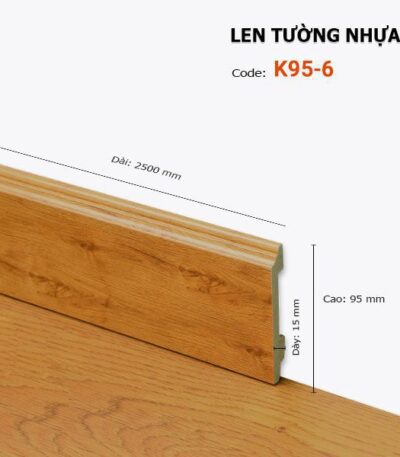 Len Chân Tường Nhựa Cao 95mm K95-6