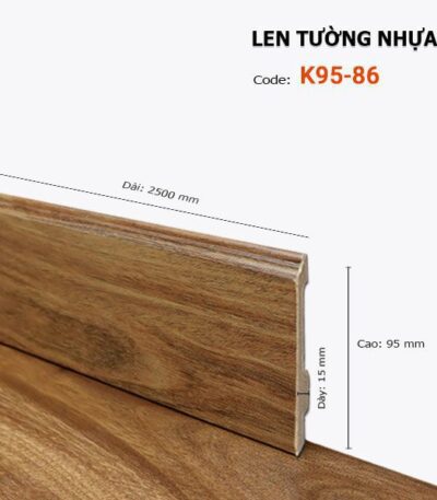 Len Chân Tường Nhựa Cao 95mm K95-86