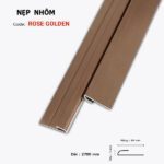 Nẹp Nhôm Kết Thúc 3mm PC Rose Golden