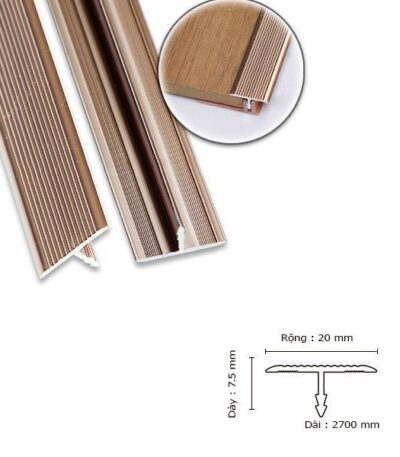Nẹp Nhôm Nối Sàn Gold Rose KF-RGT203D