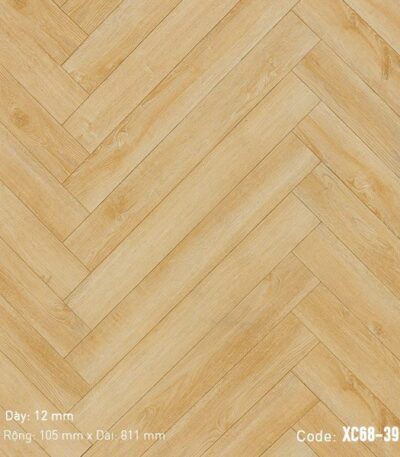 Sàn Gỗ Công Nghiệp 3K-Vina 12mm Xương Cá XC68-39