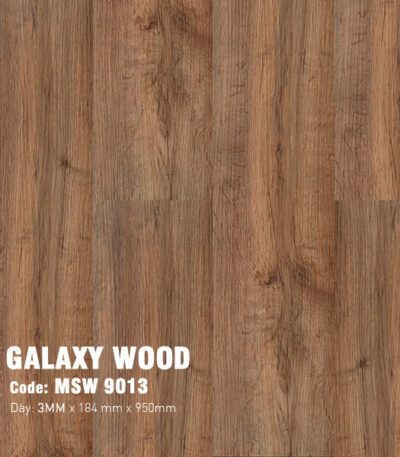 Sàn Nhựa Dán Keo Galaxy Giả Gỗ 3mm MSW 9013