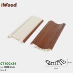 Nẹp Nhựa Cổ Trần Iwood CT100x24-4