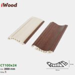 Nẹp Nhựa Cổ Trần Iwood CT100x24-5