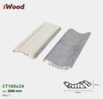 Nẹp Nhựa Cổ Trần Iwood CT100x24-8