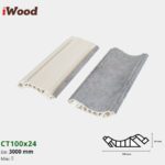 Nẹp Nhựa Cổ Trần Iwood CT100x24-8