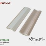 Nẹp Nhựa Cổ Trần Iwood CT70x24-1