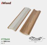 Nẹp Nhựa Cổ Trần Iwood CT70x24-2