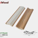 Nẹp Nhựa Cổ Trần Iwood CT70x24-2