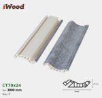 Nẹp Nhựa Cổ Trần Iwood CT70x24-8