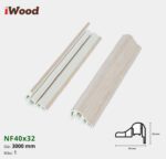 Nẹp Nhựa Cửa Iwood NF40x32-1