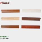 Nẹp Nhựa Cửa Iwood NF40x32