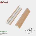 Nẹp Nhựa Cửa Iwood NF40x32-2