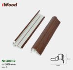 Nẹp Nhựa Cửa Iwood NF40x32-5
