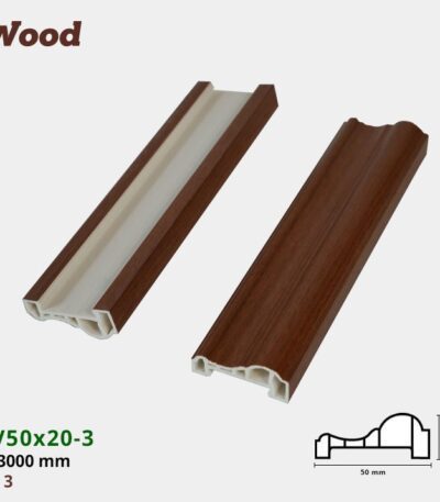 Nẹp Nhựa Viền Iwood NV50x20-3