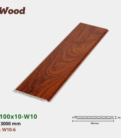 Lam Nhựa PVC W100x10 Iwood W10-6