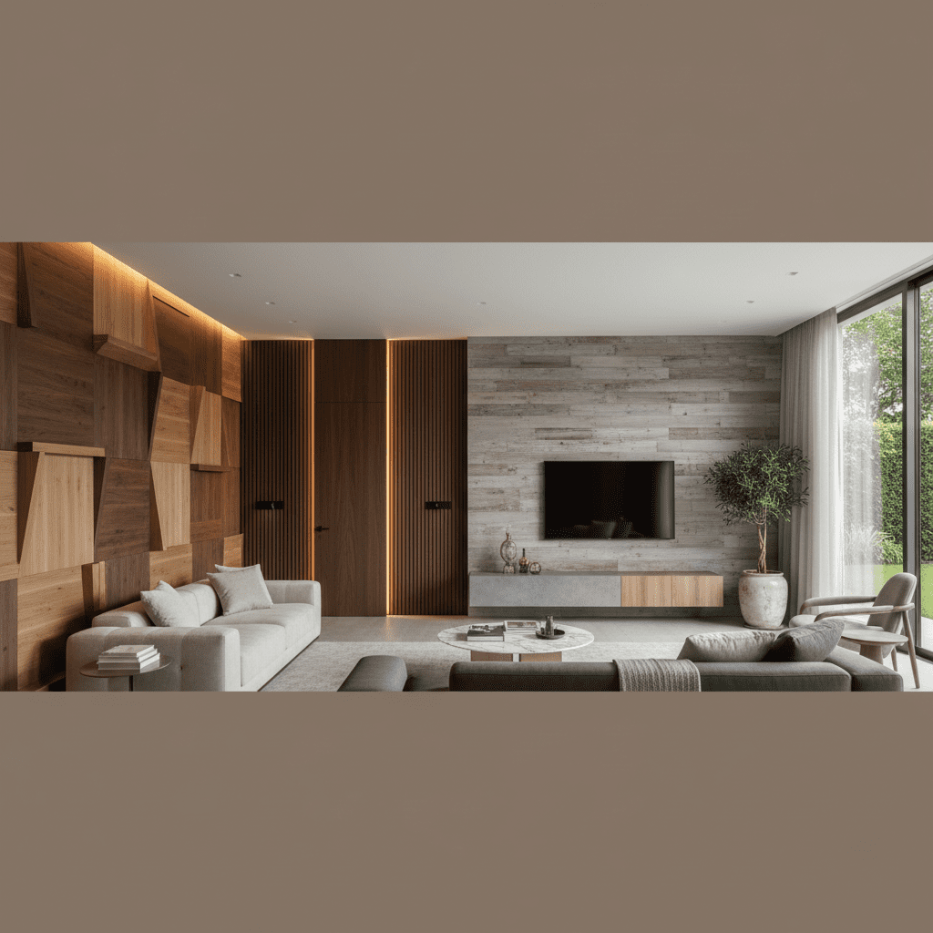 10+ Ý Tưởng Ốp Tường Gỗ Biến Không Gian Sống Trở Nên Sang Trọng Bất Ngờ