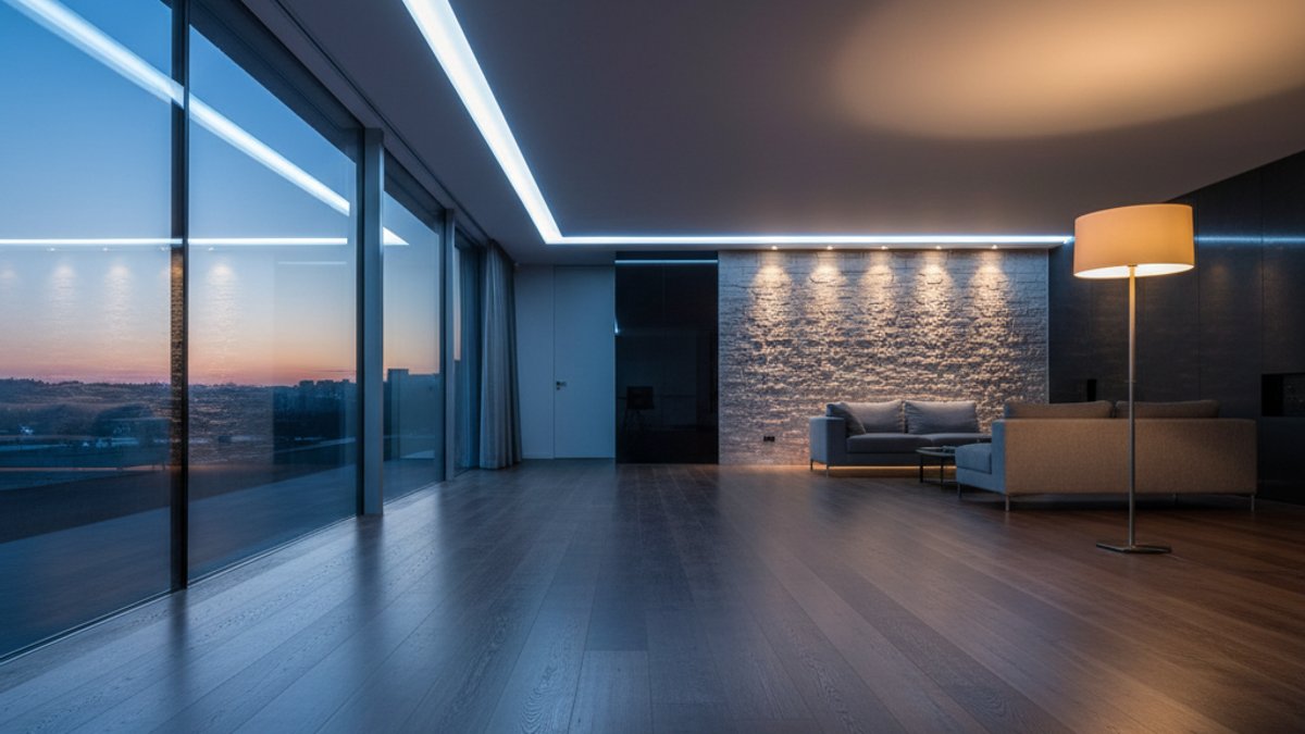 Đèn Chiếu Sáng Sàn Gỗ Nội Thất