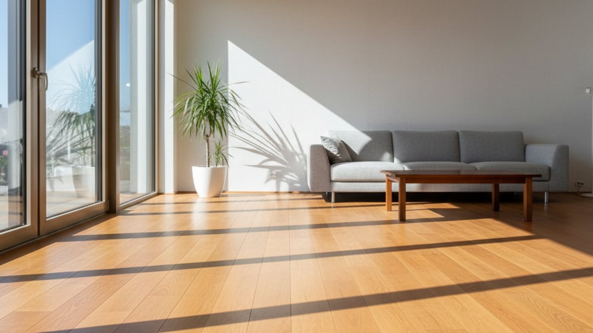 Ánh Nắng Chiếu Lên Sàn Gỗ Tự Nhiên