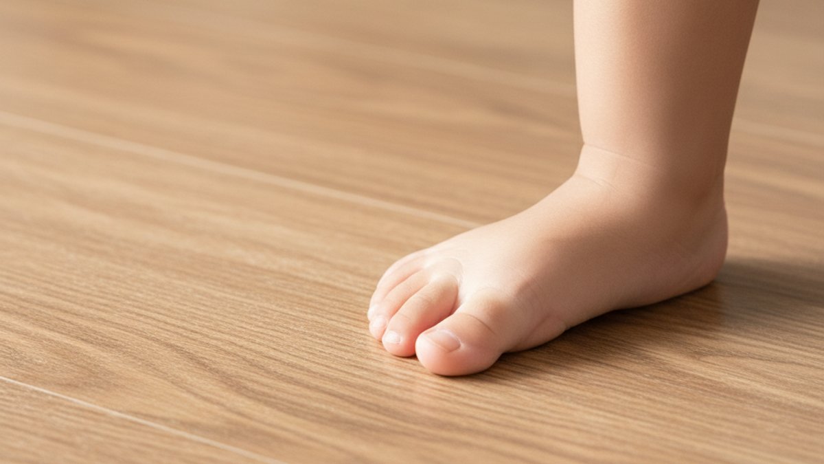 Sàn Nhà An Toàn Cho Trẻ Nhỏ: Giải Pháp Chống Trượt, Không Độc Hại Từ Vua Gỗ Bàn Chân Trẻ Nhỏ Chạm Sàn Gỗ Công Nghiệp Chống Trượt