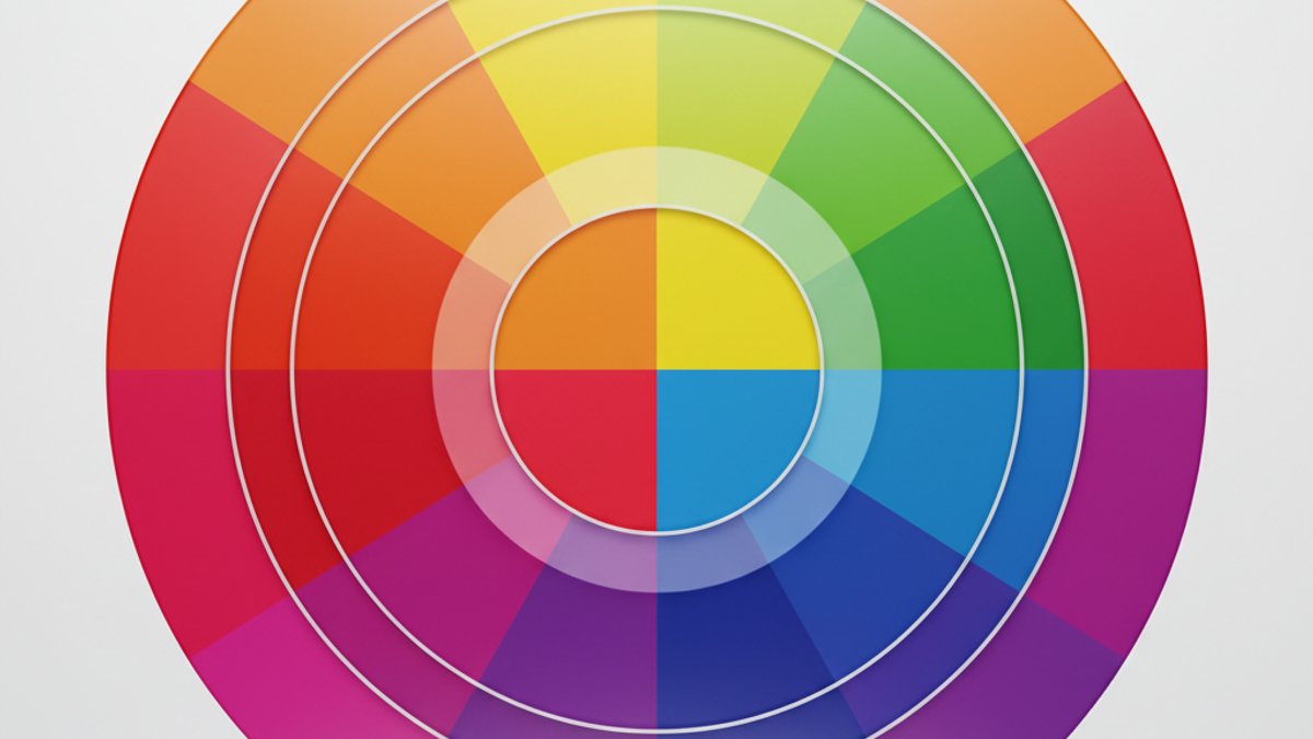 Bánh Xe Màu Sắc Với Các Gam Màu Chính