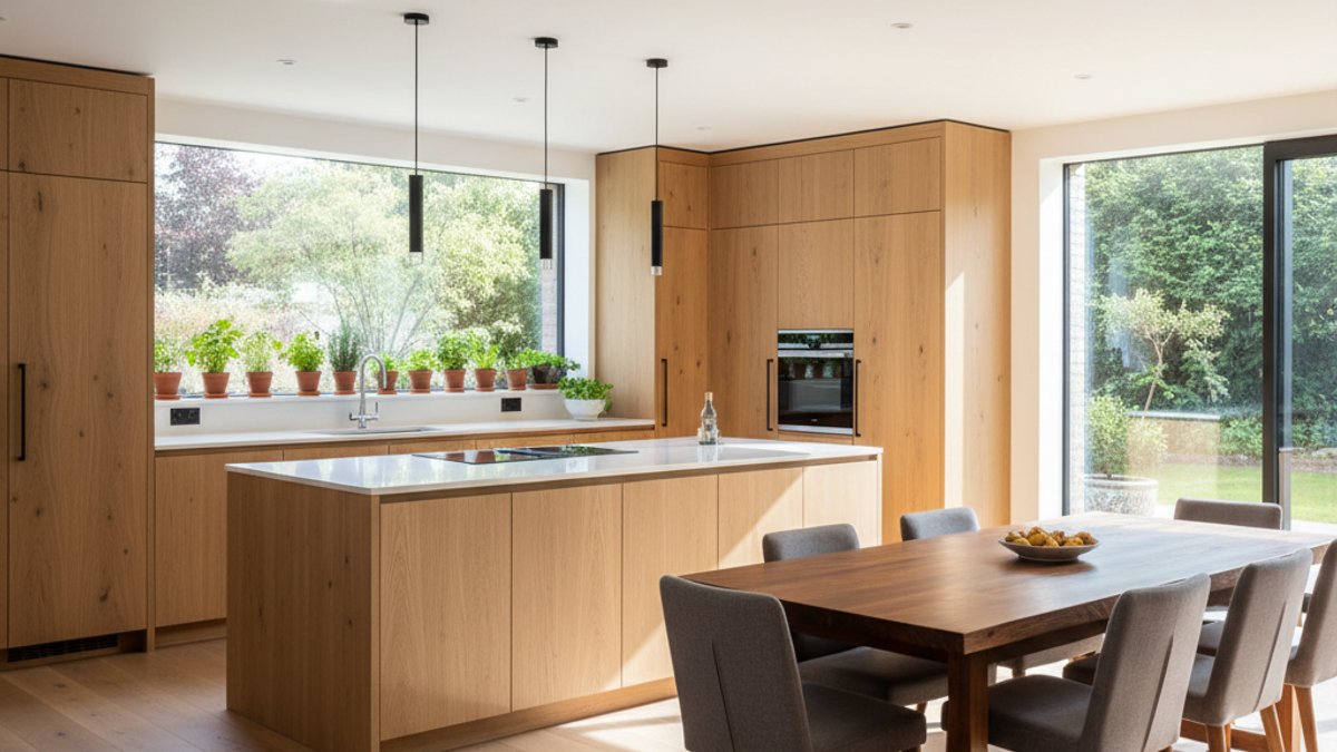 Bếp Ăn Gỗ, Tủ Bếp Gỗ, Cây Gia Vị