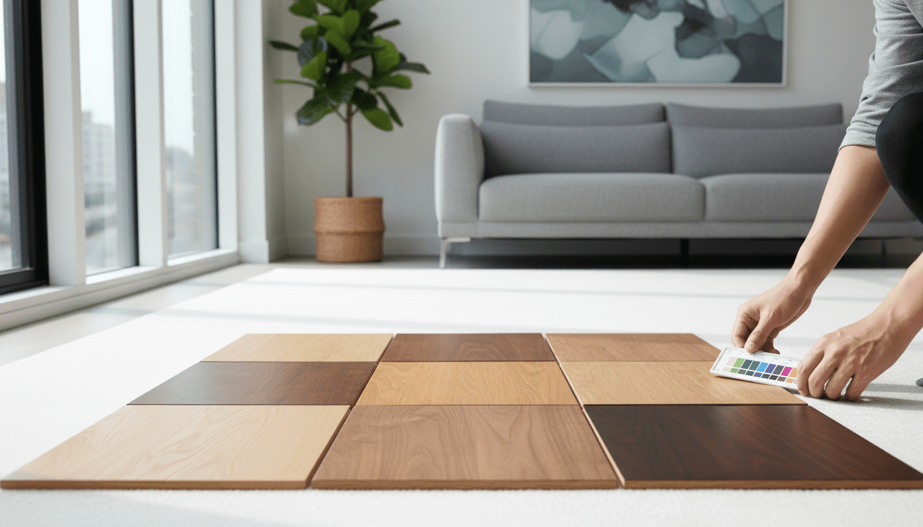 Đừng Tin Vào Ảnh Online! Bí Quyết Chọn Màu Sàn Gỗ Chuẩn Xác 100% Tại Nhà