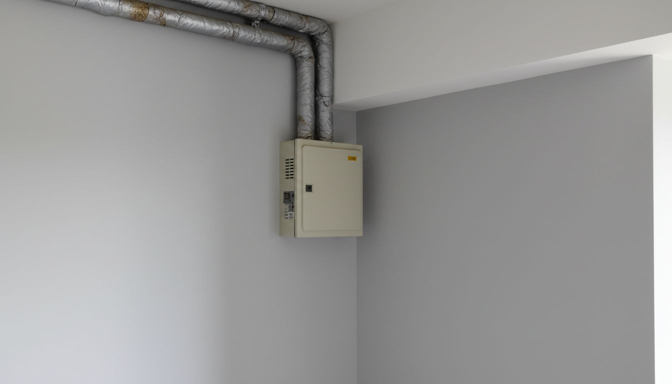 Biến 'Gai Mắt' Thành Điểm Nhấn: Tuyệt Chiêu Che Ống Điều Hòa, Hộp Kỹ Thuật Bằng Tấm Ốp Thẩm Mỹ - Minh Họa 2