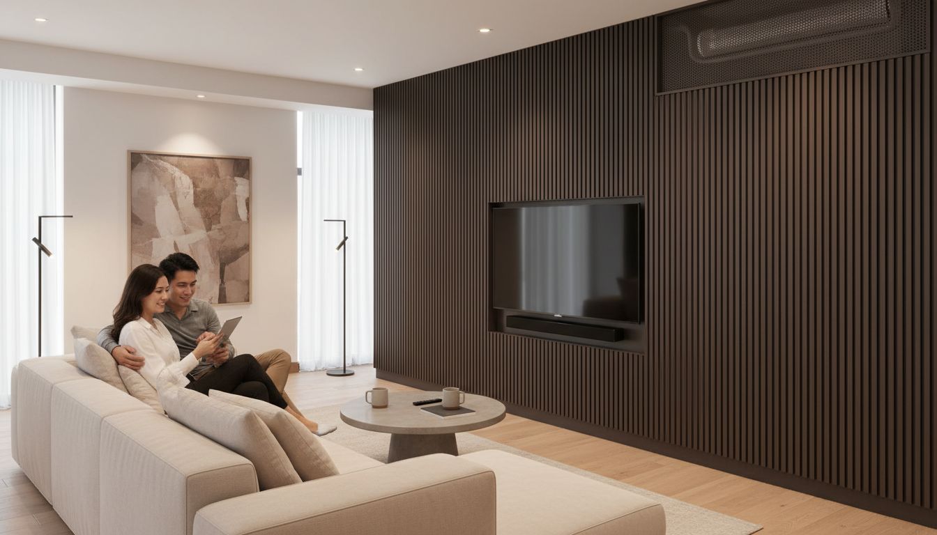 Biến 'Gai Mắt' Thành Điểm Nhấn: Tuyệt Chiêu Che Ống Điều Hòa, Hộp Kỹ Thuật Bằng Tấm Ốp Thẩm Mỹ - Minh Họa 3