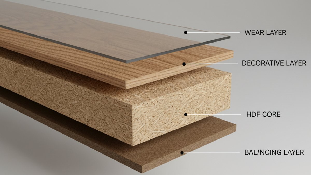 Sơ Đồ Cấu Tạo Các Lớp Sàn Gỗ Công Nghiệp