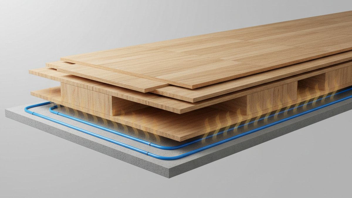 Chọn Sàn Gỗ Cho Hệ Thống Sưởi Sàn: Giải Pháp Bền Đẹp, Hiệu Quả Từ Vua Gỗ Cấu Trúc Đa Lớp Của Sàn Gỗ Kỹ Thuật