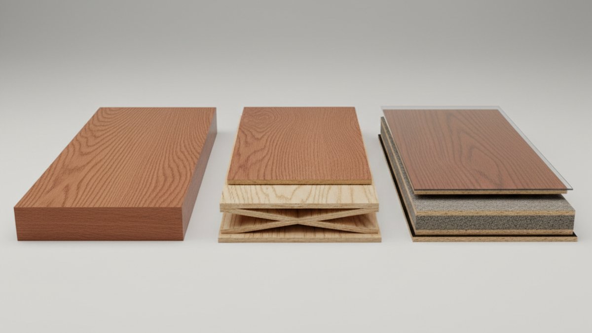 Hình Ảnh So Sánh Cấu Tạo Sàn Gỗ Tự Nhiên Và Công Nghiệp