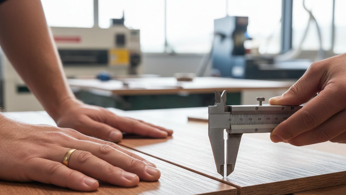 Người Thợ Kiểm Tra Chất Lượng Gỗ Ngoài Trời