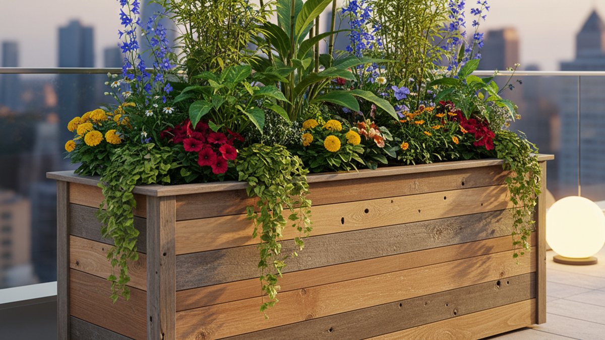 Tái Chế Gỗ Cũ: Biến Phế Liệu Thành Tài Nguyên Xanh Cho Ngôi Nhà Việt Chậu Cây Làm Từ Gỗ Cũ Tái Chế