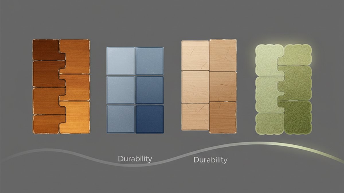 Đồ Họa Minh Họa Chi Phí Và Độ Bền Của Các Loại Sàn Gỗ