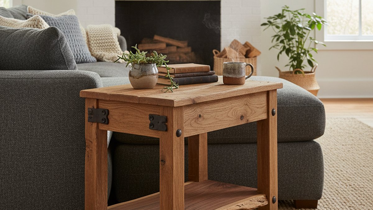 Vua Gỗ: Ứng Dụng Gỗ Sáng Tạo Nâng Tầm Không Gian Sống Ngoài Sàn &Amp; Tường Truyền Thống Bàn Phụ Bằng Gỗ Tự Làm Trong Phòng Khách