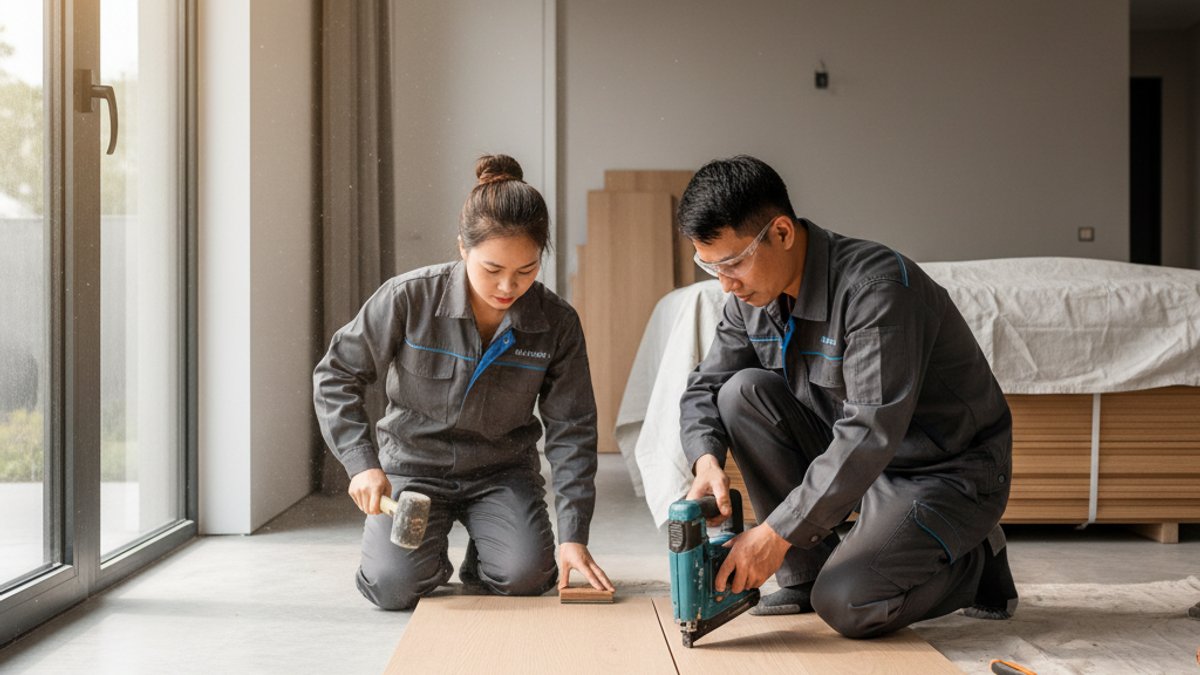 Đội Ngũ Thi Công Sàn Gỗ Vua Gỗ