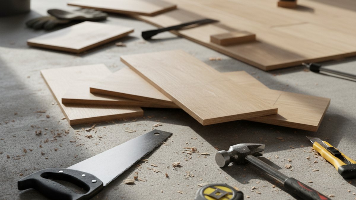 Tự Lắp Sàn Gỗ Hay Thuê Thợ Chuyên Nghiệp: Đâu Là Lựa Chọn Tối Ưu Cho Bạn? Dụng Cụ Tự Lắp Sàn Gỗ Tại Nhà, Không Chuyên Nghiệp